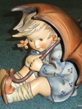 LARGE 8" Umbrella Girl Goebel Hummel Figurine #152/II B TMK4 - VERY RARE FIND!